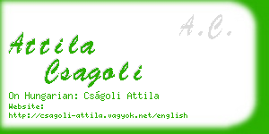 attila csagoli business card